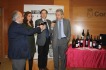 El presidente del C. regulador de la D.O.Bullas, Francisco Carre�o, la concejal de Turismo de Bullas, Mara Esp�n, el alcalde de Bullas, Pedro Chico, y el consejero de Agricultura y Agua, Antonio Cerd�