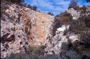 Vista del Yacimiento [Yacimiento Paleontolgico de la Sierra de Quibas]