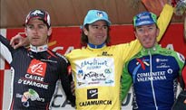 Podio final de la Vuelta Ciclista a Murcia