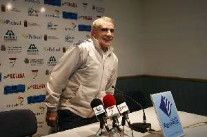 Pedro Arango durante una rueda de prensa (2006/07) 