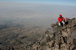 Pepe Seiquer en la ascensin al Monte Ararat, 5.137 m. Turqua, septiembre del ao 2008 