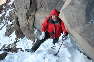 Pepe Seiquer durante el ascenso al Monte Damavand. Irn, ao 2008 