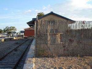 Vista de la estacin de ferrocarril y de la galera de arte