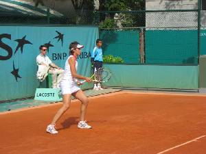M Jos Martnez durante un partido del Torneo Roland Garros 2008 