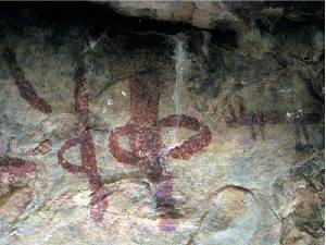 Pinturas rupestres del Abrigo del Pozo en Calasparra 