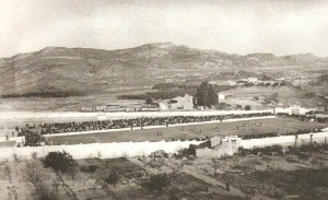 Vista del campo de Las Colonias hacia 1960