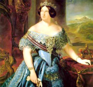 La reina Isabel II de Borbn