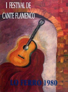 Cartel del Festival Nacional de Cante Flamenco de Lo Ferro. Ao 1980
