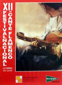 Cartel del Festival Nacional de Cante Flamenco de Lo Ferro. Ao 1991