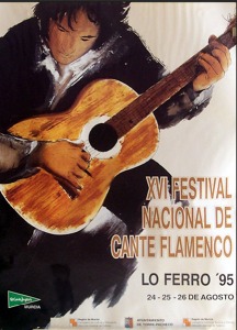 Cartel del Festival Nacional de Cante Flamenco de Lo Ferro. Ao 1995