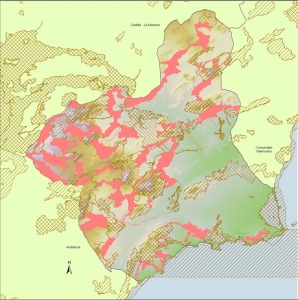 Red de Corredores Ecolgicos de la Regin de Murcia y espacios Natura 2000 en las Comunidades Autnomas limtrofes
