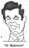 Caricatura de Juan Lpez lvarez "El Mejorano" aparecida en el Diario ABC 8-7-1966