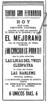 Anuncio sobre espectculo de Juan Lpez lvarez aparecido en el Diario ABC del 26-2-1964