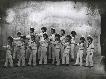 Cuadro esc�nico. Ni�as del colegio La Milagrosa. Totana. h. 1905