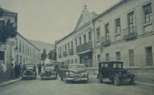 Exterior del Balneario de Fortuna a principios del siglo XX