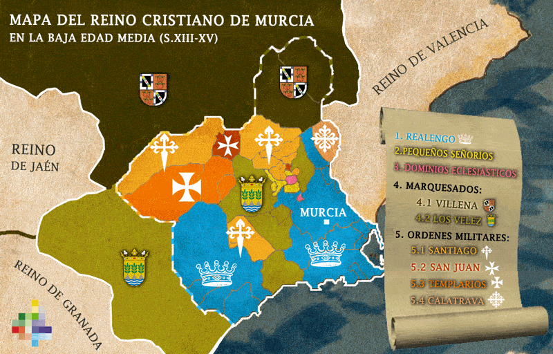 Mapa Cristiano del Reino de Murcia