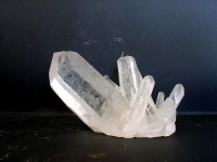 Cristales de cristal de roca del museo de minerales del Dpto. de Geologa de la Universidad de Murcia 