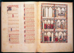 Alfonso X el Sabio. Las Cantigas de Santa Mara. Siglo XIII. Biblioteca Nacional Central de Florencia. Italia