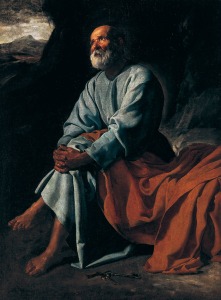 Diego de Silva y Velzquez. Las lgrimas de San Pedro. Ca. 1617-1619. Coleccin particular. Murcia