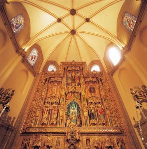 Retablo y bveda del Altar Mayor de la Catedral de Murcia
