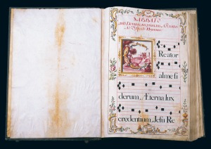 Annimo. Libro corale (procedente de la Catedral) S.XVIII. Palacio Episcopal de Murcia