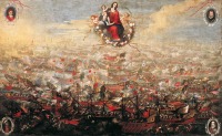 Juan de Toledo. Batalla de Lepanto (1663-65). Lienzo al leo
