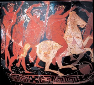 Grupo del Pintor de Telos. Crtera de Campana. Festival de Apolo. ca. 375-350 a.C. Museo Arqueolgico de Cartagena