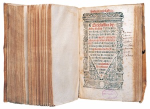 Eusebio de Cesarea. Historia Eclesistica. 1526. Biblioteca de la Universidad de Granada