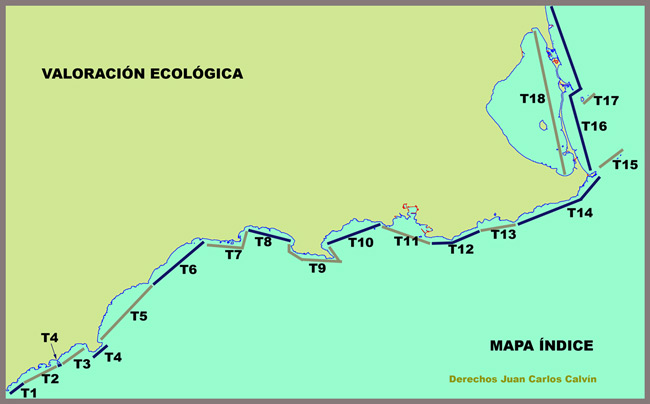 Mapa ndice de Tramos de Valoracin Ecolgica