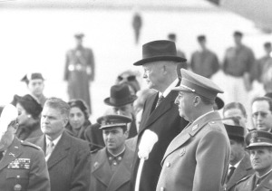 Los presidentes de Estados Unidos y Espaa, Dwight Eisenhower y Francisco Franco, en Madrid (1959)