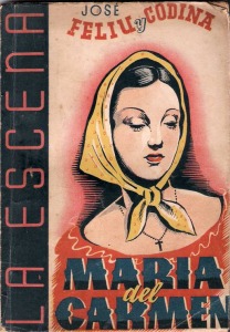 Portada de la obra de teatro, ejemplar editado en 1943