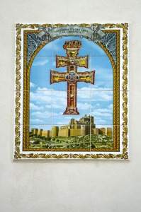 Mosaico de la Vera Cruz de Caravaca en Benabln 