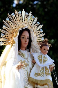 Detalle Virgen del Rosario. Santa Gertrudis (Lorca)