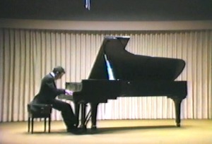 Concierto de piano en el Auditorio del Conservatorio (aos 80)