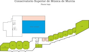 Plano de la Planta Baja del Conservatorio