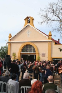 El baile de las cuadrillas en la Ermita del Sacristn. Aguaderas (Lorca)
