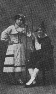 Jusepe y Rebeca en el Auto de los Reyes Magos de Espinardo en torno a 1930 