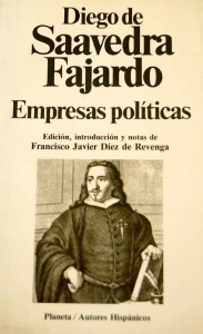 Portada del libro 'Empresas polticas' de Diego Saavedra Fajardo, editado por Francisco Javier Dez de Revenga
