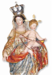 'Virgen del Rosario' de Nicols de Bussy, obra que le vale al escultor el ttulo de Maestro en 1668