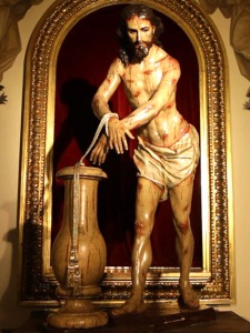 Cristo amarrado a la columna, de Francisco Salzillo. Monasterio de Santa Ana (Jumilla)