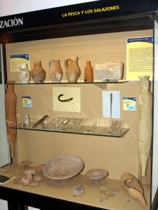 Museo Arqueolgico de guilas. Conjunto de elementos de pesca y salazn romanos 