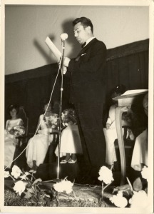 En un recital. Ao 1967