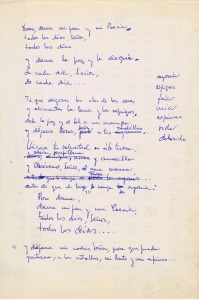 Manuscrito 'Oracin del Pan' (1969)