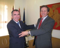 El consejero Manuel Campos recibe al presidente de la Asociacin Plantemos para el Planeta
