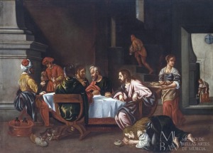 La Magdalena en casa de Simn el leproso, taller Pedro de Orrente
