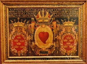 Tabla alusiva al depsito de las entraas del Rey Alfonso X