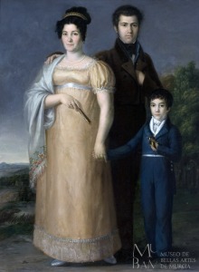 Retrato de la familia Bentez Bragaa, Rafael Tegeo
