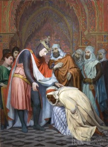 Entrega de las llaves a Alfonso por Ibn Hudiel
