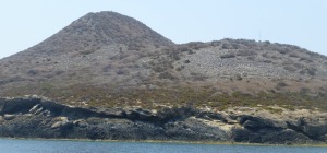 Vista desde el norte de la Isla Grosa. 