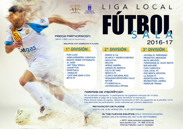 Fútbol Sala - Liga Local 2016-17 